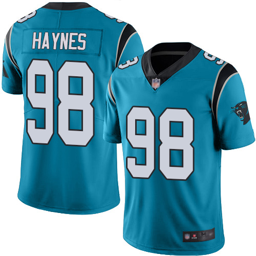 Carolina Panthers Limited Blue Men Marquis Haynes Alternate Jersey NFL Football #98 Vapor Untouchable->carolina panthers->NFL Jersey